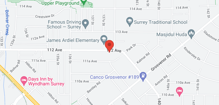 map of 13768 112TH AVENUE
